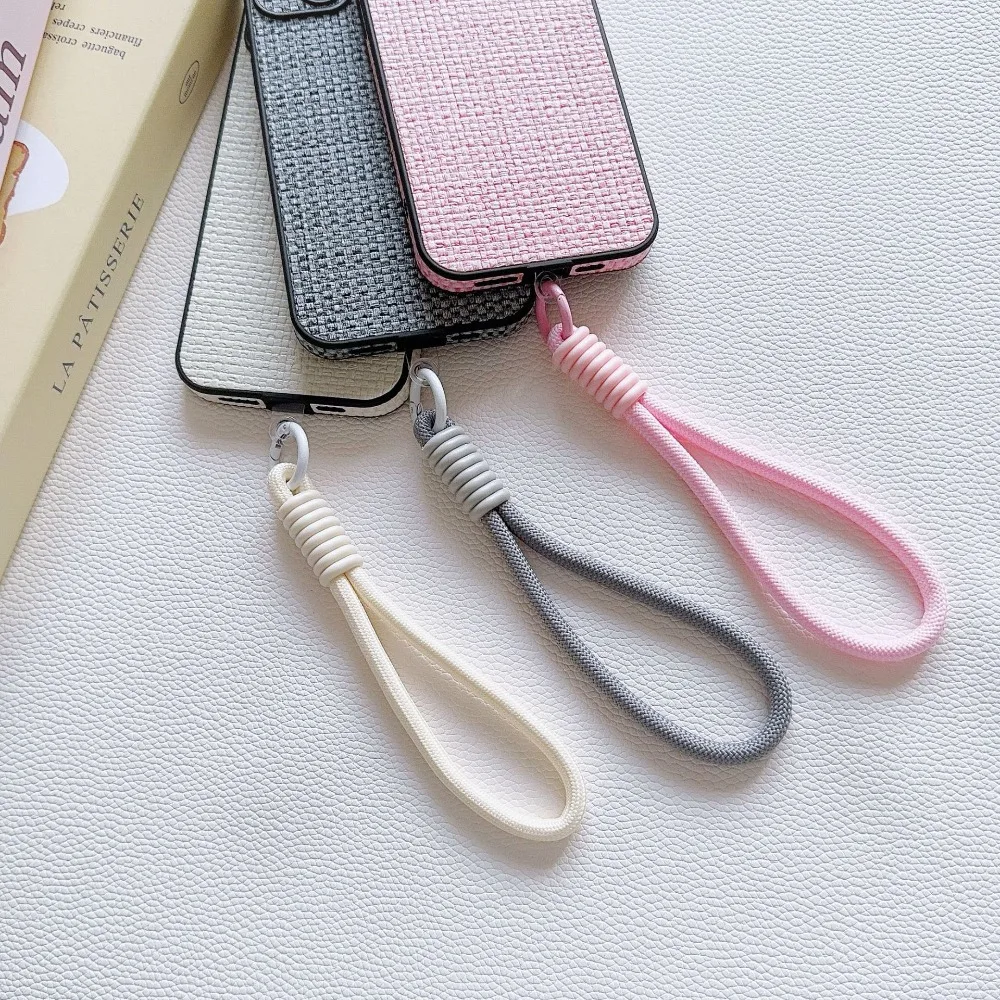 Universal Handy Lanyard Strap Hängende Kette Ring Schnur mit Patch Handgelenk Strap Handy Abnehmbare Seil Schlüsselbund Image