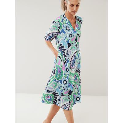 Walbusch Damen Viskosekleid Paisley Blau paisley Image