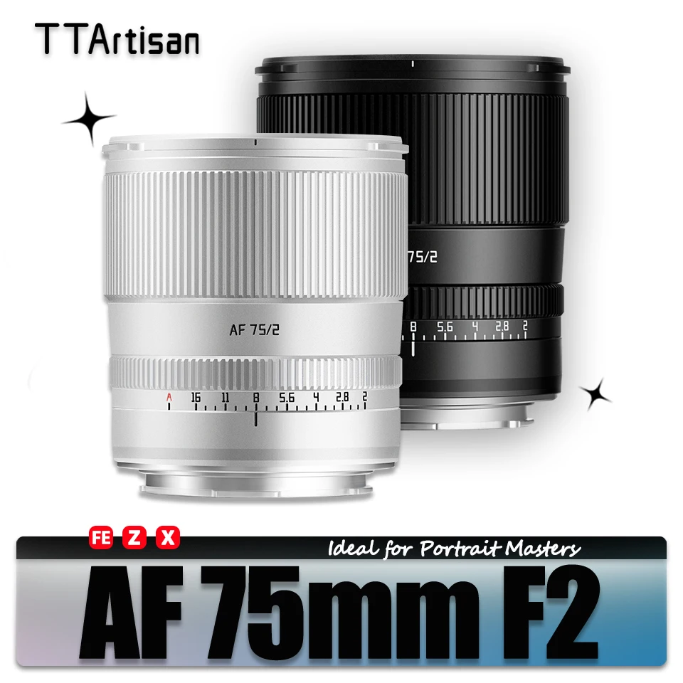 TTArtisan Vollformat AF 75 mm F2 Autofokus-Kameraobjektiv mit großer Blende für Porträtfotografie mit Sigma Panasonic L-Mount Image