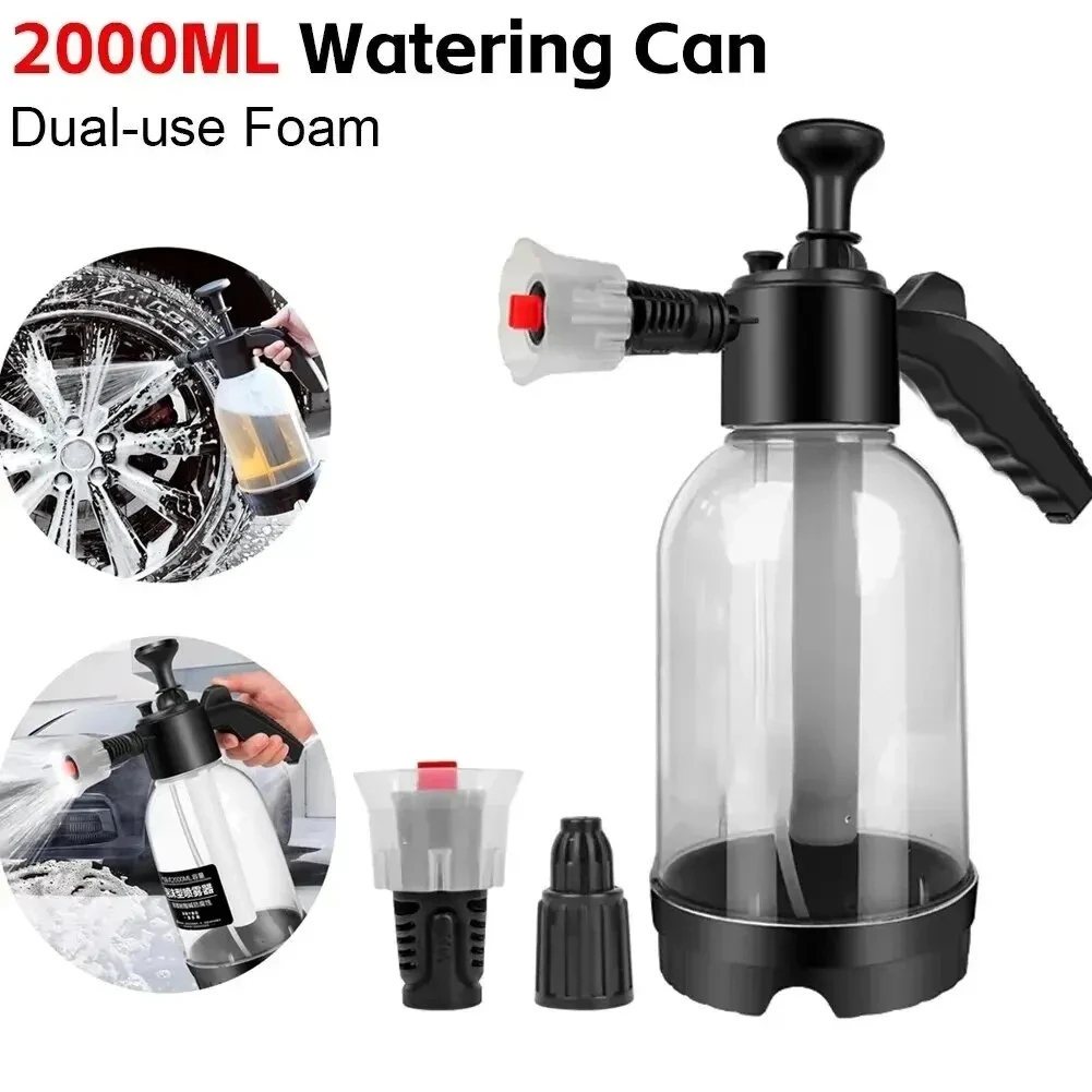 2L Schaum Sprayer Auto Waschen Hand Schaum Gießkanne Luftdruck Sprayer Kunststoff Desinfektion Wasser Flasche Auto Reinigung Werkzeuge Image