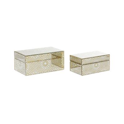 CosmoLiving by Cosmopolitan Cosmoliving By Cosmopolitan Set Of 2 Glam Boxes