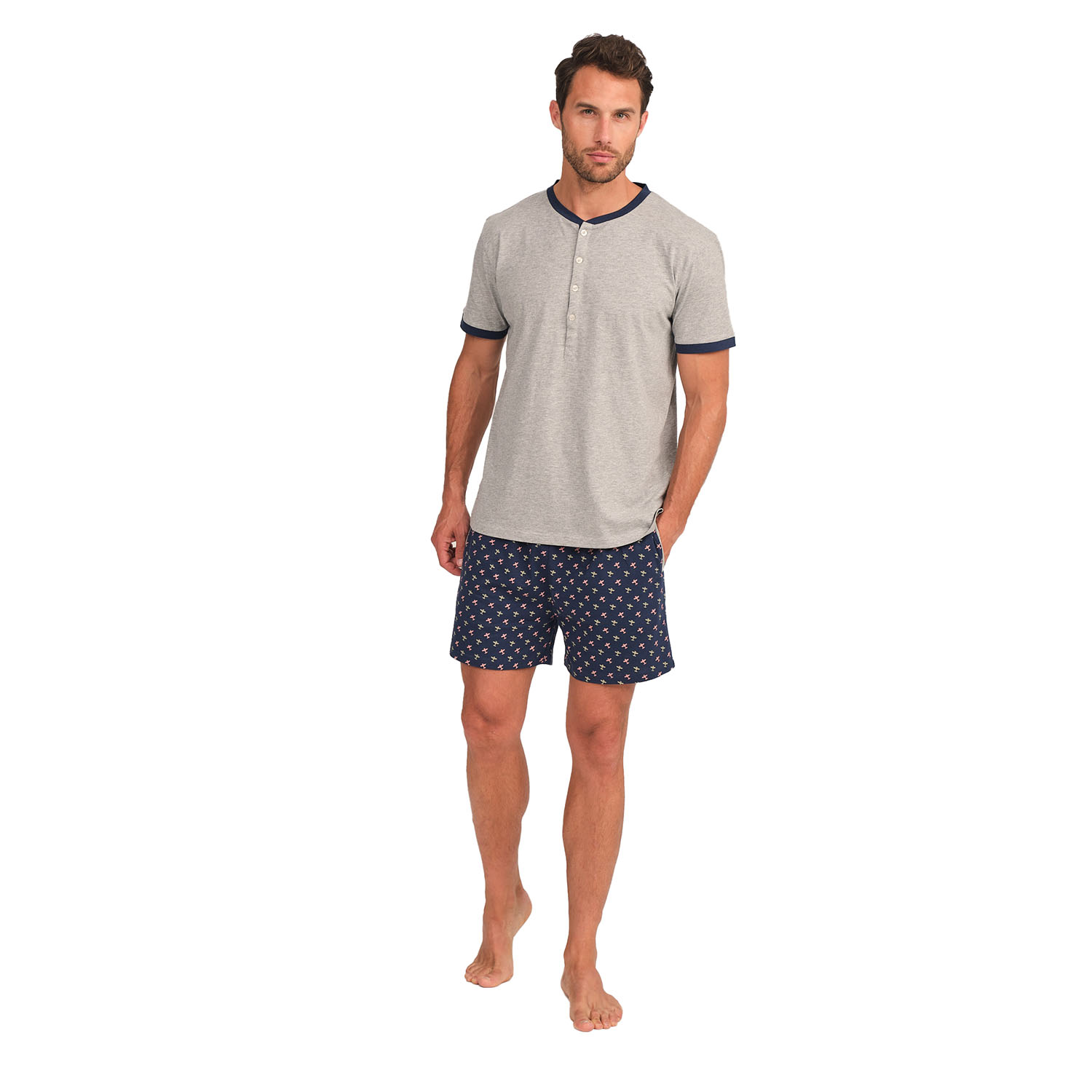 JJBFH5301 Kurzarm-Pyjama für Herren Image