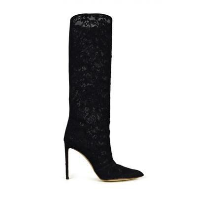 Francesco Russo Spitzenstiefel Schwarz Image