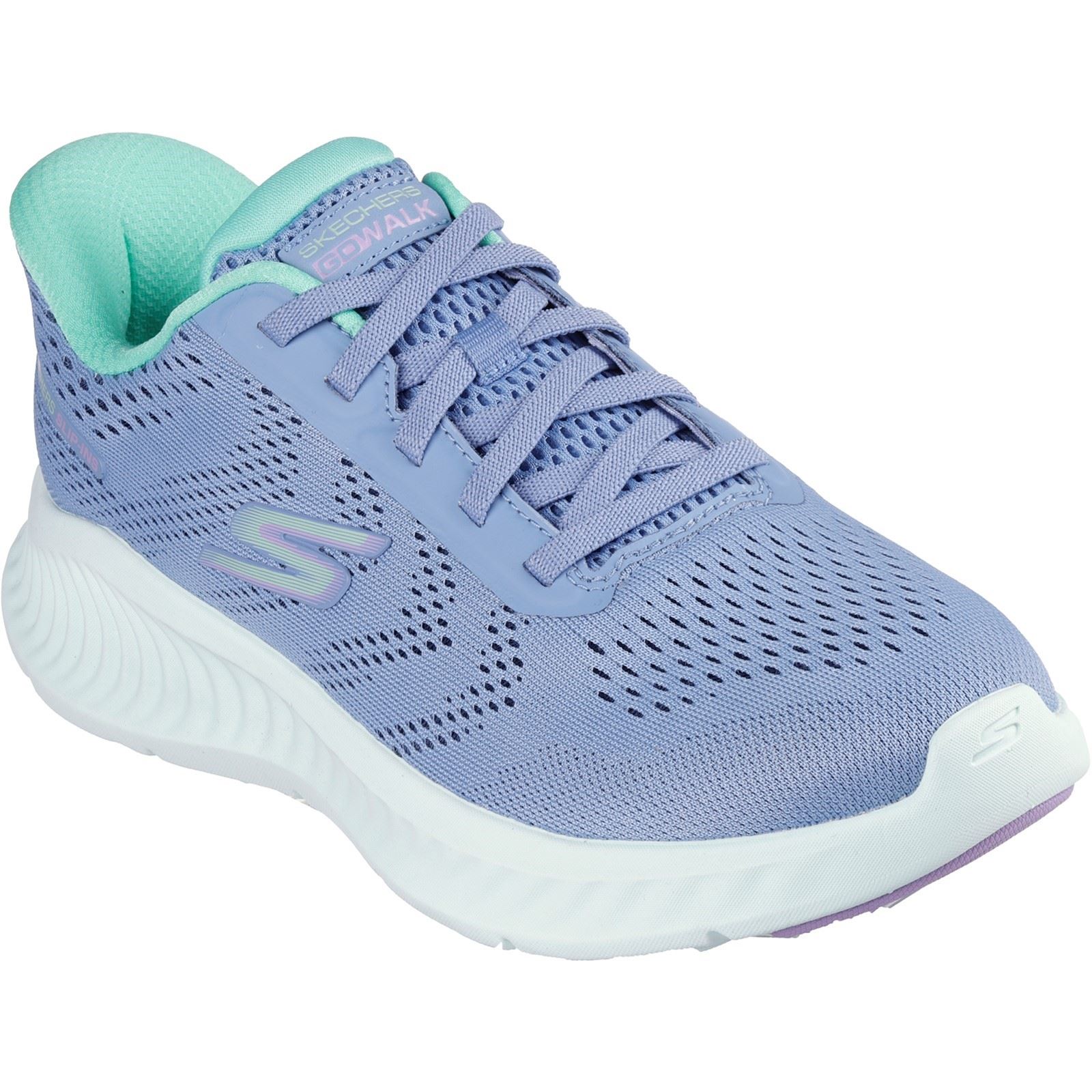 Skechers Go Walk Now Khloe Damen Textil Sneaker in Blau/Grün