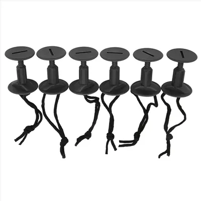 6 Pcs Surfboard Leash Plugs with Cords Strings Water Surfing Accessories Surf Leash Plug Bodyboard