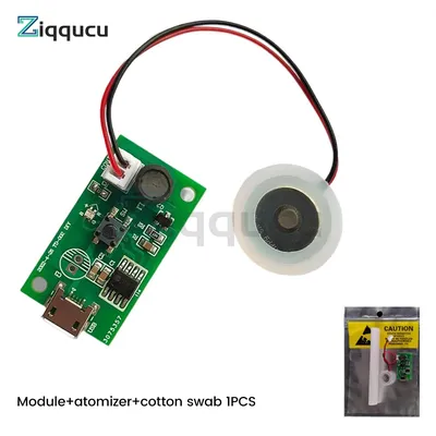 Ultrasonic Atomization Maker 20mm 113KHz Mist Atomizer DIY Humidifier with PCB DC3-12V Mini USB
