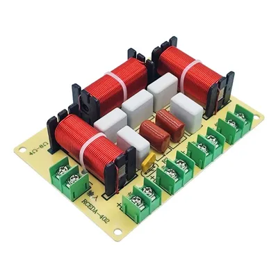 AU67-200W 4 Way Crossover Audio Speaker Crossover Dual Bass + Midrange + Treble Frequency Divider