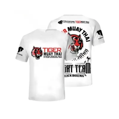 Summer Bodysuit Men's and Women's Short Sleeve Quick Dry Elastic Breathable Muay Thai Boxing