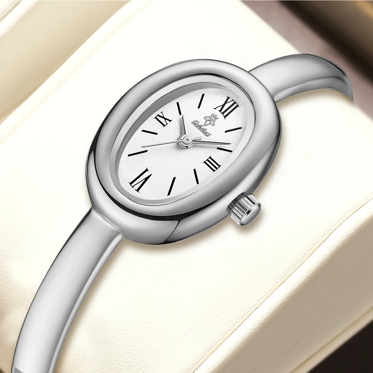 YaLaLuSi marque bracelet de luxe modèle montre à quartz pour femme, style design doré à la mode, cadran simple, coffret cadeau, cadeau pour femme