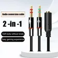Splitter convertitore audio per microfono per cuffie per computer Splitter a Y audio per microfono per cuffie da 3,5 mm femmina a 2 doppi da 3,5 mm maschio