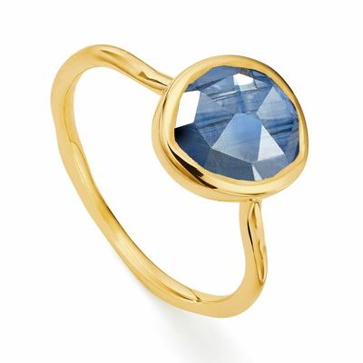 Gold Siren Gemstone Ring Kyanite