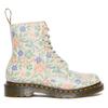Schnürboots DR. MARTENS "1460 Pascal", Damen, Gr. 37, beige (creme geblümt), Leder, geblümt, modisch, Schuhe, Boots mit Blumenprint