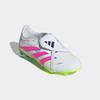 Fußballschuh ADIDAS PERFORMANCE "PREDATOR LEAGUE FOLD-OVER TONGUE KIDS FG", Gr. 35, cloud weiß, lucid pink, lucid lemon, Synthetik, sportlich, Schuhe