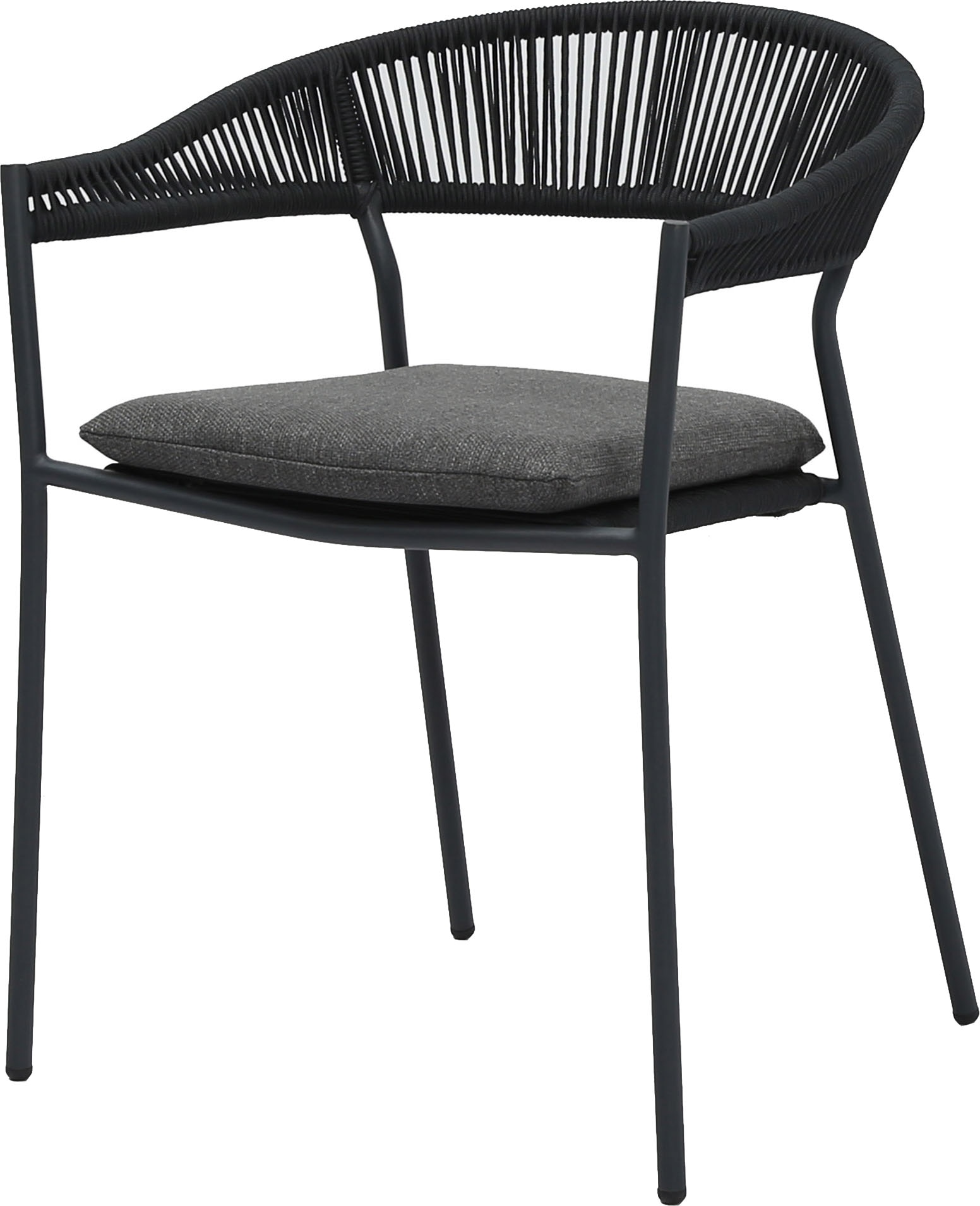 Gartenstuhl BEST "Sebastian", grau (anthrazit), B:54cm H:76cm T:57cm, Stahl, Stühle, Outdoor Dining Stuhl Image