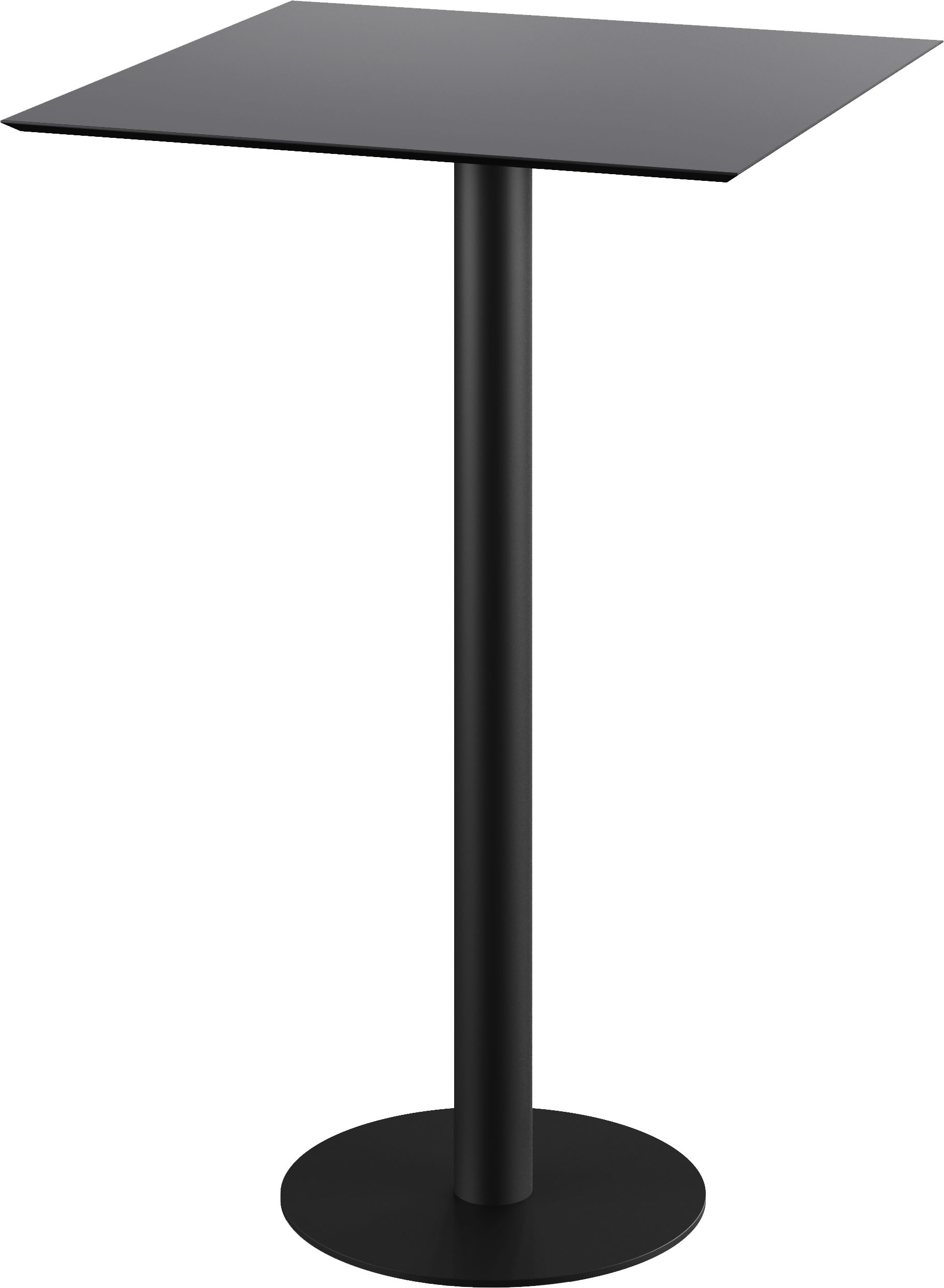 Klapptisch ESSENTIALS "Urban", schwarz (schwarz, schwarz, schwarz), B:70cm H:109,2cm T:70cm, Pulverbeschichteter Stahl, Tische, in verschiedenen Ausführungen Image