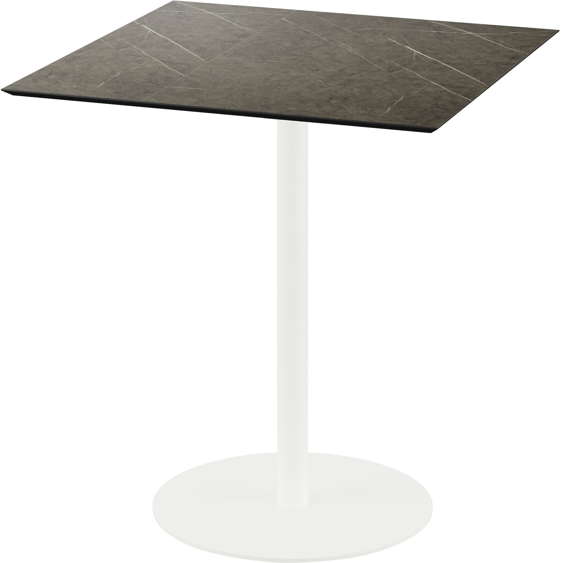 Klapptisch ESSENTIALS "Urban", weiß (weiß, midnight marble, weiß), B:70cm H:73,2cm T:70cm, Pulverbeschichteter Stahl, Tische, in verschiedenen Ausführungen