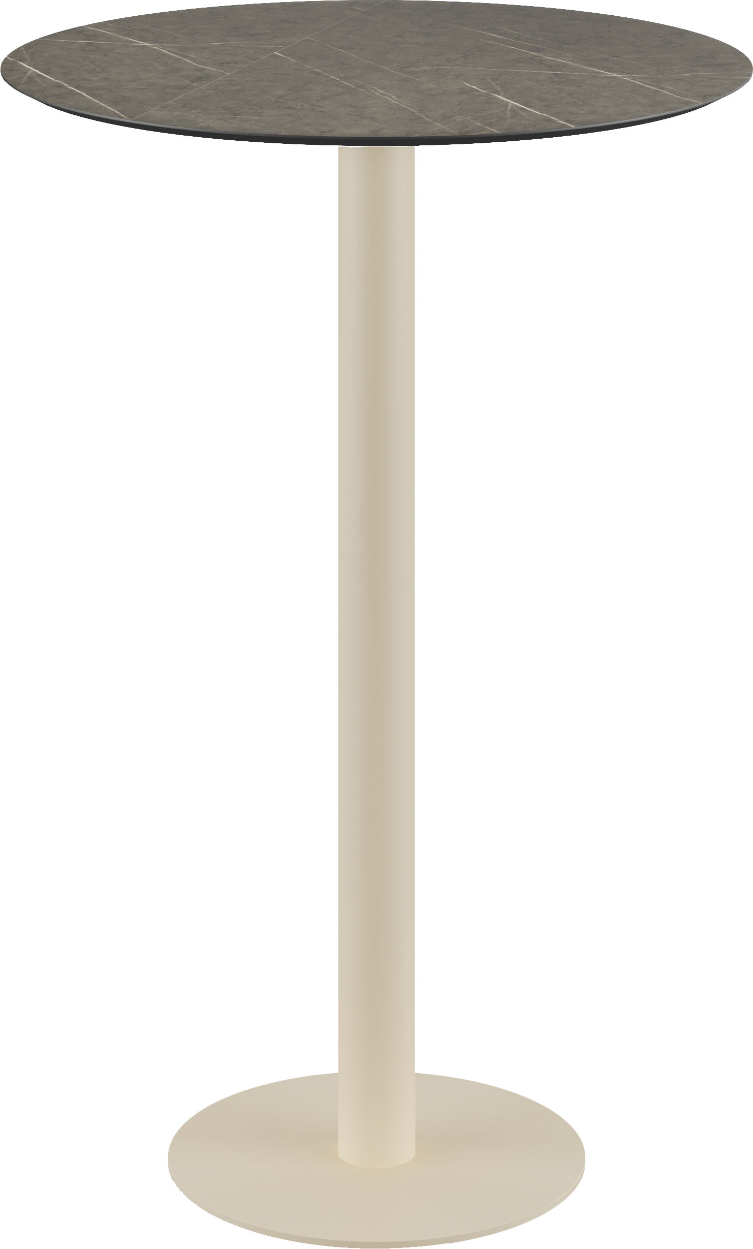 Klapptisch ESSENTIALS "Urban", beige (sand, midnight marble, sandfarben), B:70cm H:109,2cm T:70cm, Pulverbeschichteter Stahl, Tische, in verschiedenen Ausführungen