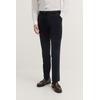 Anzughose BUGATTI, Herren, Gr. 54, Normalgrößen, 390, marine, 66% Polyester, 21% Viskose, 10% Polyamid, 3% Elasthan, unifarben, casual, gerade, unten schmal, Hosen, mit Stretch & Bügelfalte