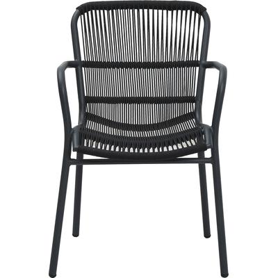 Gartenstuhl BEST "Ives", grau (anthrazit), B:66cm H:86cm T:56cm, Aluminium, Stühle, Outdoor Dining Stuhl Image