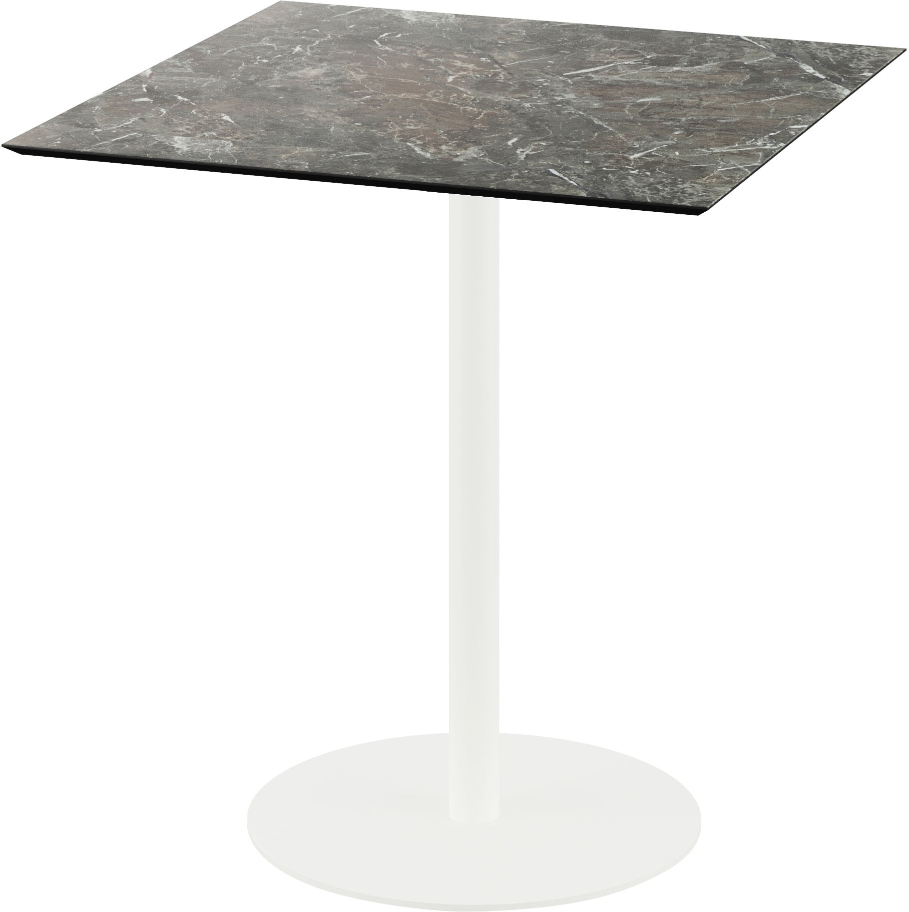 Klapptisch ESSENTIALS "Urban", weiß (weiß, galaxy marble, weiß), B:70cm H:73,2cm T:70cm, Pulverbeschichteter Stahl, Tische, in verschiedenen Ausführungen