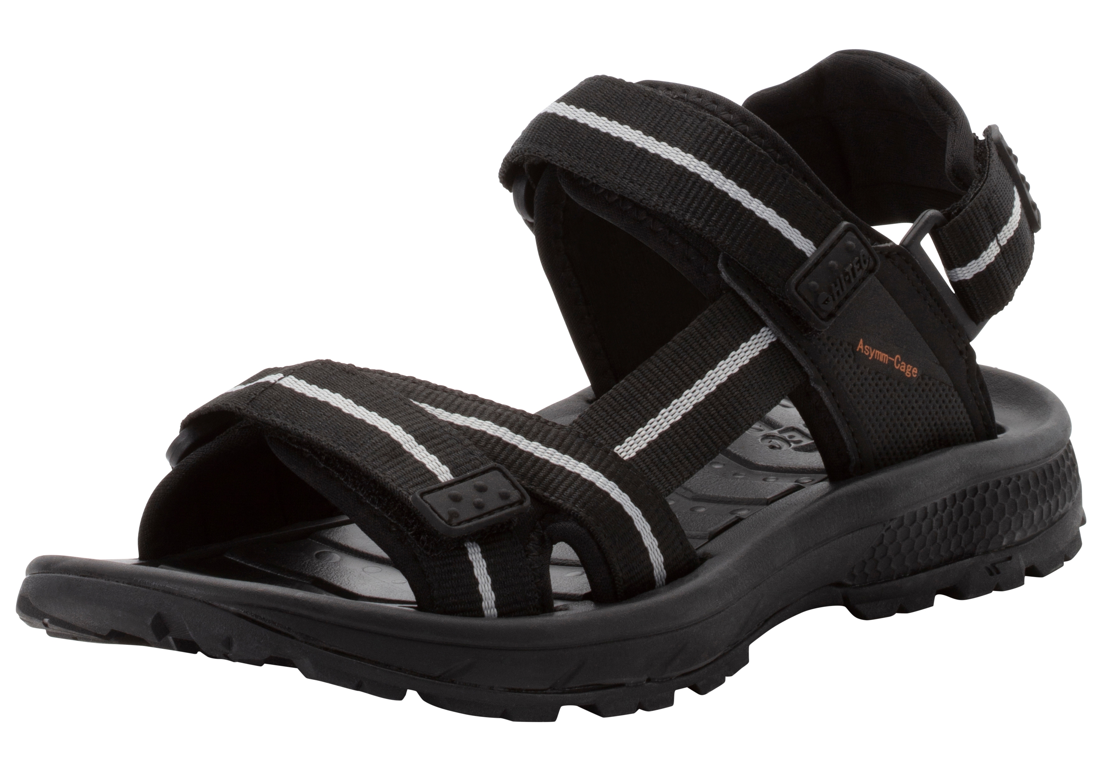 Sandale HI-TEC "SIERRA", Herren, Gr. 41, schwarz, Textil, Schuhe Sandale