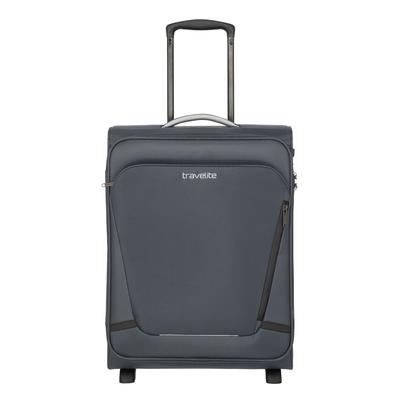 Handgepäck-Trolley TRAVELITE "JETPACK Multi 2 Cabin, konzipiert für Condor & Ryanair", Gr. B/H/T: 40cm x 55cm x 20cm 41 l, grau (anthrazit), Polyester, unifarben mit Farbeinsätzen, Koffer, Weichgepäck-Koffer Handgepäck für die meisten gängigen Airlines