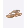 Sandale ANDREA CONTI, Damen, Gr. 41, braun (bronzefarben), Textil, modisch, Schuhe