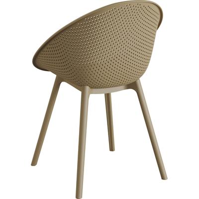 Gartenstuhl BEST "Qosy", beige (sand), B:59cm H:83cm T:59cm, Polypropylen, Stühle, Schalenstuhl Image