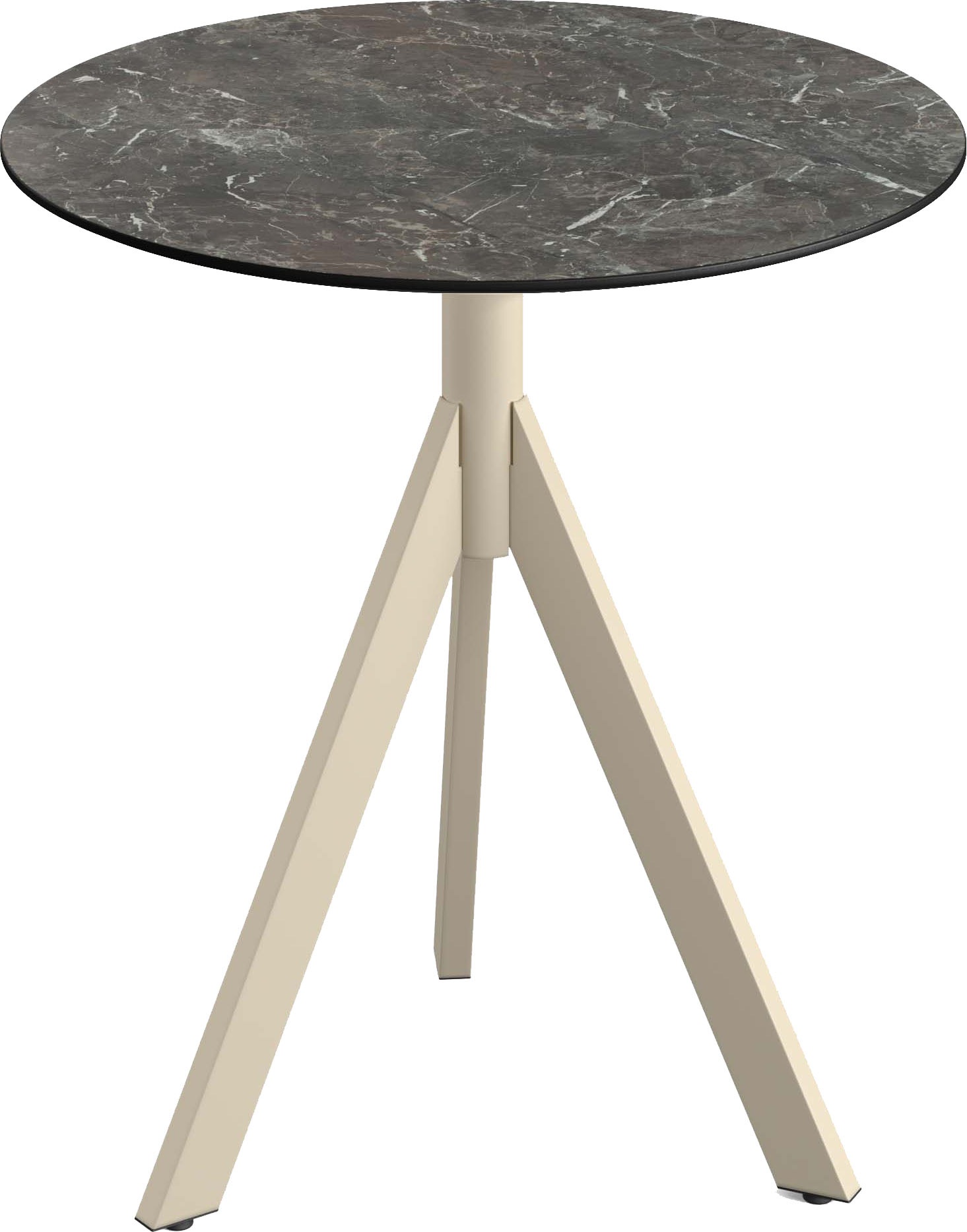 Klapptisch ESSENTIALS "Infinity", beige (sand, galaxy marble, sandfarben), B:70cm H:74cm T:70cm, Pulverbeschichteter Stahl + HPL Tischplatte, Tische, in verschiedenen Ausführungen