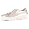 Slip-On Sneaker GABOR, Damen, Gr. 43, gold (goldfarben), Glattleder, metallic, sportlich, Schuhe, Plateausneaker mit Best Fitting-Ausstattung für gute Passform