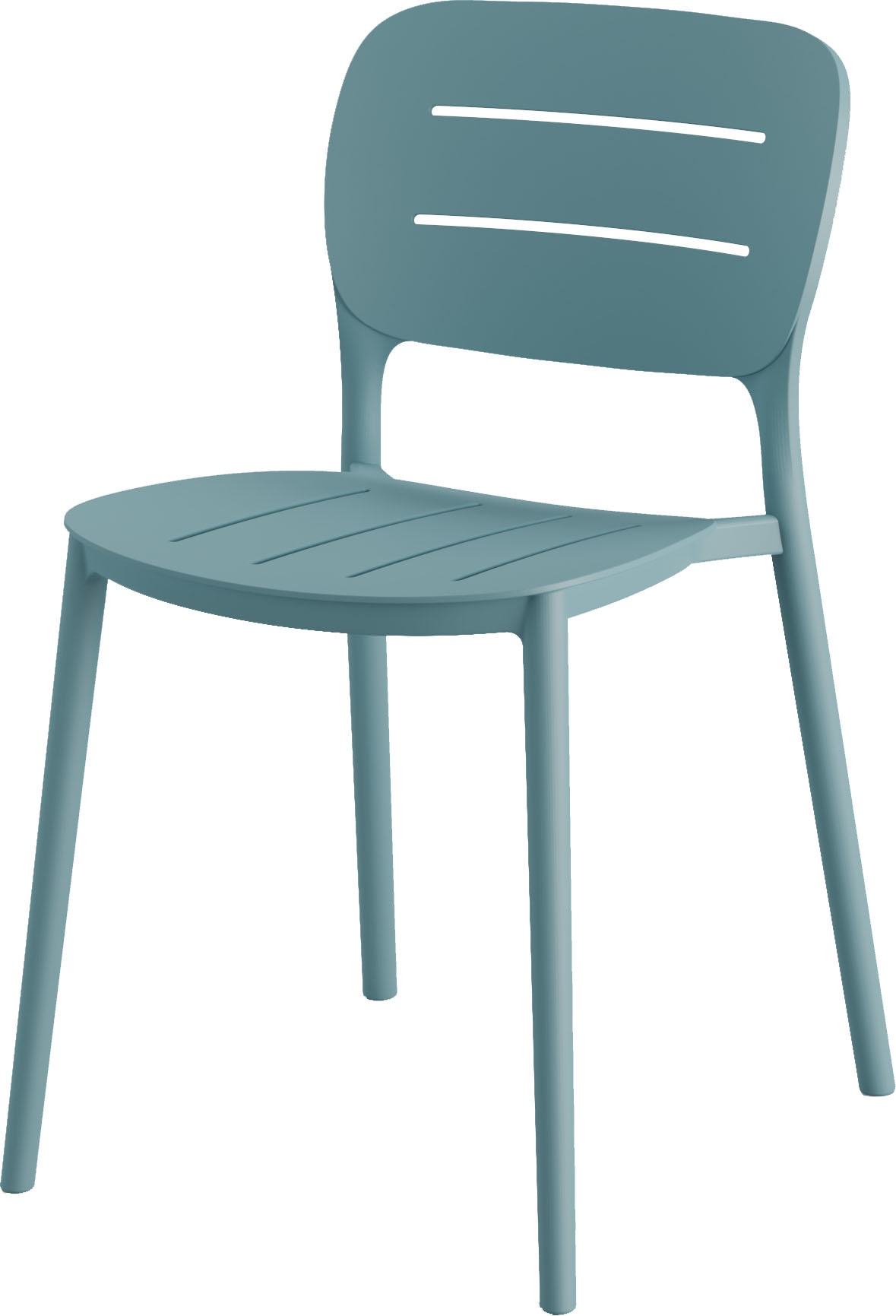 Gartenstuhl BEST "Propi", blau, B:46cm H:79cm T:53cm, Polypropylen, Stühle, Gartenstuhl, Stapelstuhl