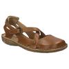 Sandale JOSEF SEIBEL "Rosalie 13", Damen, Gr. 43, braun (cognacfarben), Leder, klassisch, Schuhe, Sommerschuh, Sandalette, Riemchensandale, im Used-Look