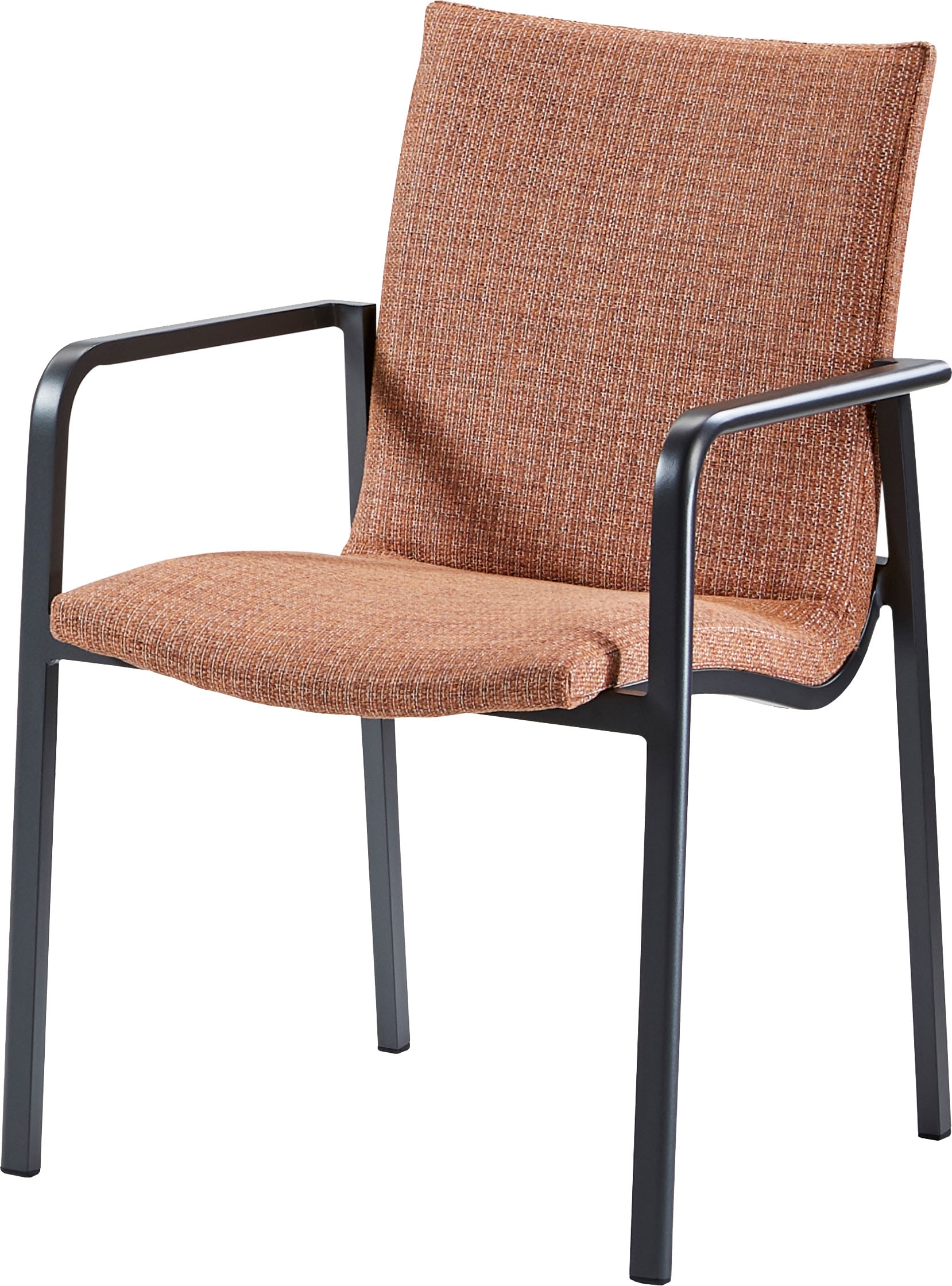 Gartenstuhl BEST "Positano", grau (anthrazit – terrakotta), B:57cm H:86cm T:63cm, Aluminium, Stühle, Dining Sessel Image