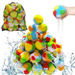 60 ballons d'eau réutilisables pour jouets et jeux d'extérieur, jouets d'eau pour enfants et adultes, garçons et filles - jouets d'été pour la piscine et le jardin