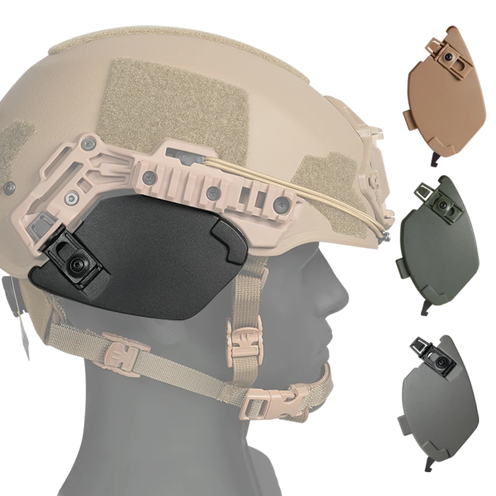 BOOIU Taktische Wendy Ex Helm 3,0 Führungsschiene Seite Abdeckung Gehörschutz Abdeckung Airsoft Helm Ohrenschützer Für Helm Zubehör Image