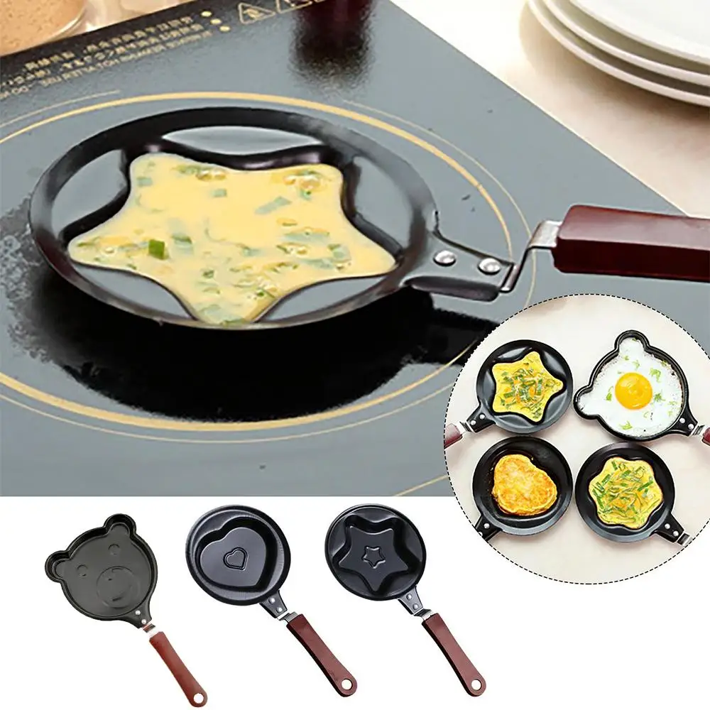Heart Shaped FryingPan Heart-shaped Breakfast Egg Frying Tools Pan Pan Special Kitchen Frying Frying Egg Cooking Household P7M4