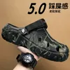 Große Größe 46 47 Sommer Männer Outdoor Clog Sandalen Plattform Hausschuhe Männer Garten Clogs Hause Schuhe Männliche Sandalen Loch Casual Schuhe
