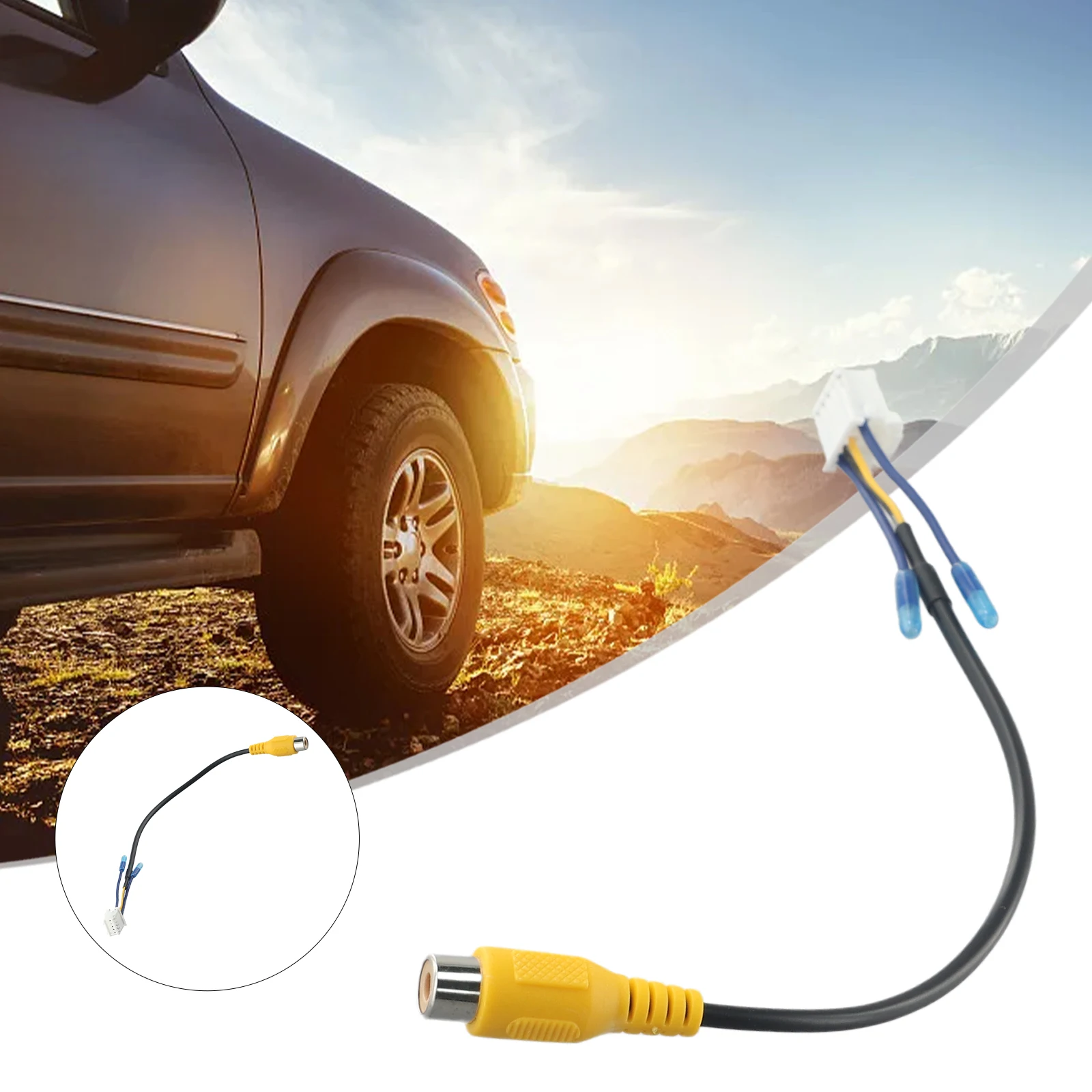 10-poliger Rückfahrkamera-Kabelst ecker rca für Autoradio-Radio-DVD-Kabelst ecker Autoelektronik-Zubehör