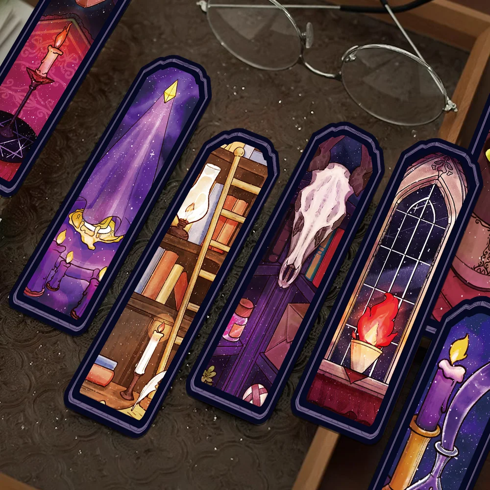 30 stücke magische haus lesezeichen student lesen buch kennzeichnung büro liefert papier karte dekorative seite DIY buch seite halter Image