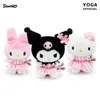 Kawaii Hello Kitty My Melody Kuromi 23 cm Sakura-Serie Plüschpuppen Anime Sanrio Mädchenherz