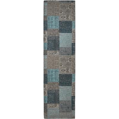 Teppich HEINE HOME Gr. 6, blau (türkis, grau), B:70cm H:4mm L:270cm, Kunstfaser, Polyester, Teppiche Image