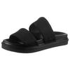 Pantolette CALVIN KLEIN JEANS "FLAT MOLDED DBL BAR SANDAL CV", Herren, Gr. 41, schwarz, Textil, klassisch, Schuhe, Schlappen, Sommerschuh, Strandschuh, Poolslides zum Schlupfen