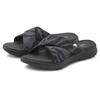 Badepantolette VENICE BEACH, Damen, Gr. 39, schwarz (schwarz, grau), Obermaterial: 100% Textilmaterial. Futter: 100% Textilmaterial. Decksohle: 100% Synthetik. Laufsohle: 100% Synthetik, gemustert, mehrfarbig, casual, Schuhe, Pantolette, Mule,...