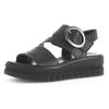 Keilsandalette GABOR, Damen, Gr. 39, schwarz, Nappaleder, unifarben, modisch, Schuhe, Sommerschuh, Riemensandale, Bequemschuh mit Best Fitting-Ausstattung, Topseller