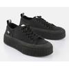 Sneaker BUFFALO "MADISON", Damen, Gr. 41, schwarz, Textil, sportlich, Schuhe, Freizeitsneaker, Halbschuh, Schnürschuh mit Memory Foam Fußbett