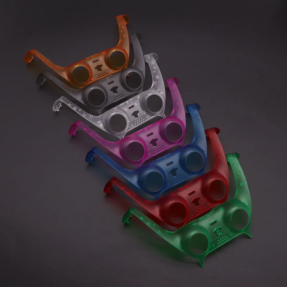 Für PS5 Gamepad Griff Shell Cover Camouflage/Klar Matte Controller Joystick Griff Dekoration Streifen Mit Hebeln Bar Image