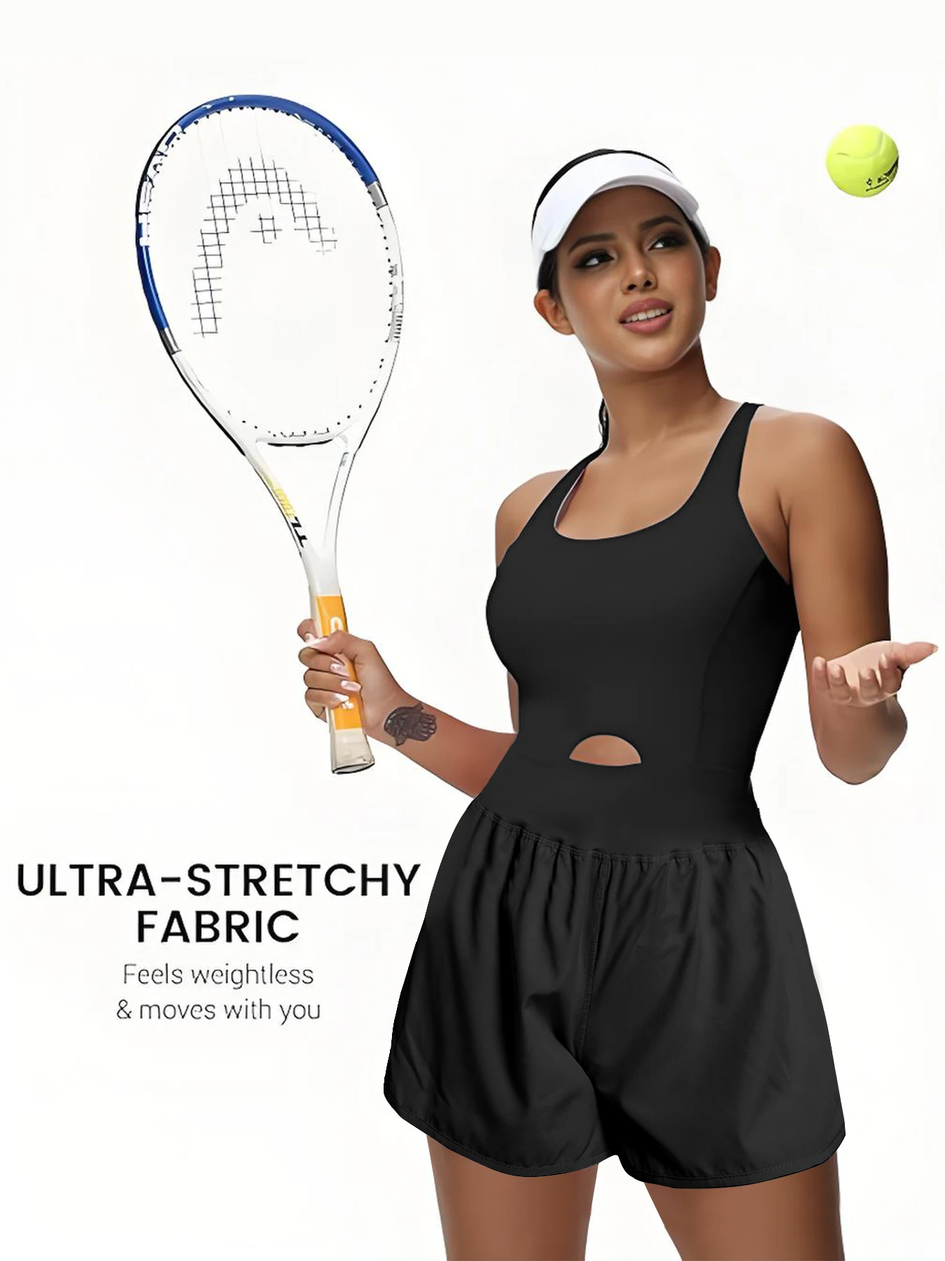 Sportoverall Damen High Stretch Rock Gym Fitness, Tennis, Golfbekleidung Image
