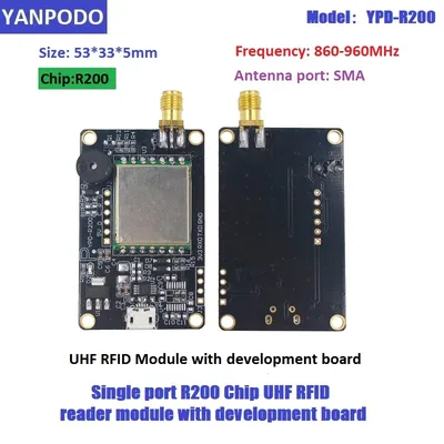 R200 Chip UHF RFID Module Reader Micro USB RFID UHF Module TTL Uart For Arduino Raspberry Pi Board