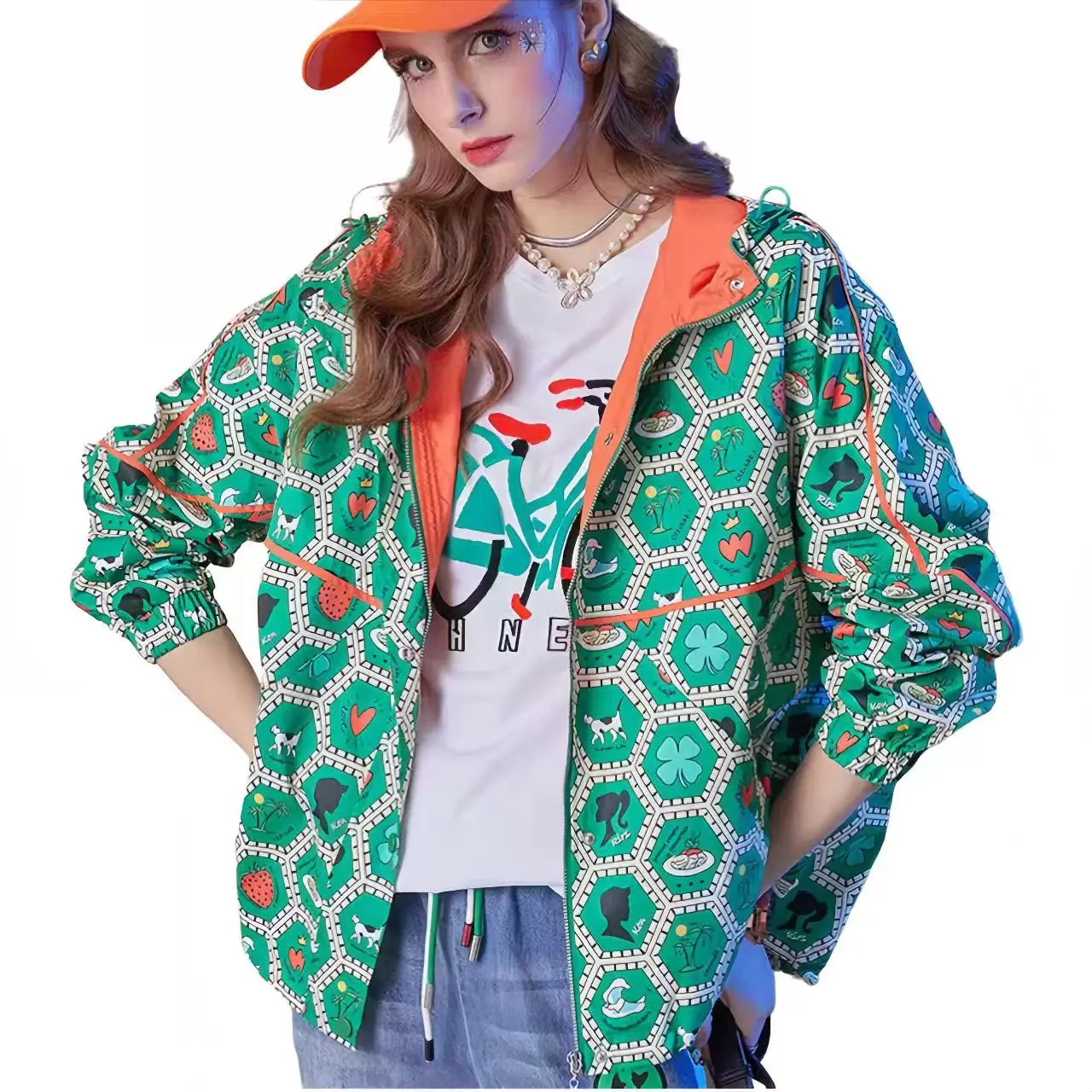 Veste à capuche zippée pour femmes, vêtements d
