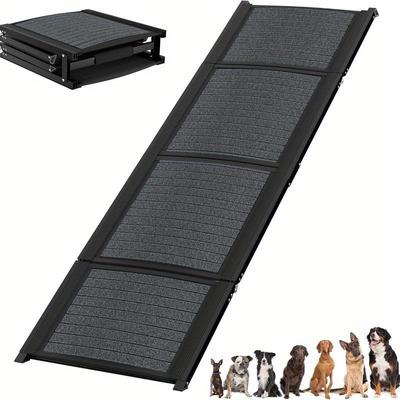 TEMU Foldable Dog Ramp 157 Cm Dog Ramp Dog Stairs With Non-slip Fabric And Handles Pet Ramp Elephant Trunk Ramp Entry Aid For Dogs/cats/pets Up To 110 Kg Image